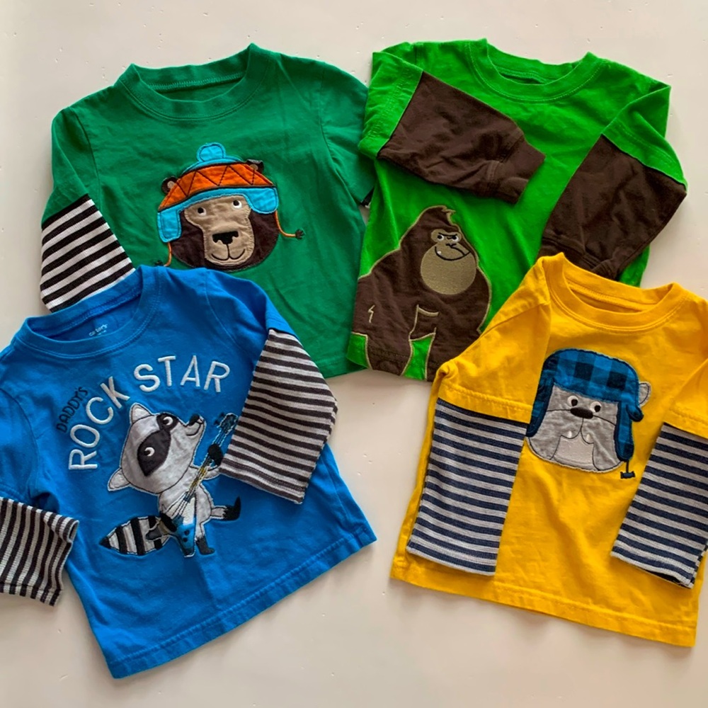 Bundle Carterās Boys Long Sleeve 18 Month Shirts